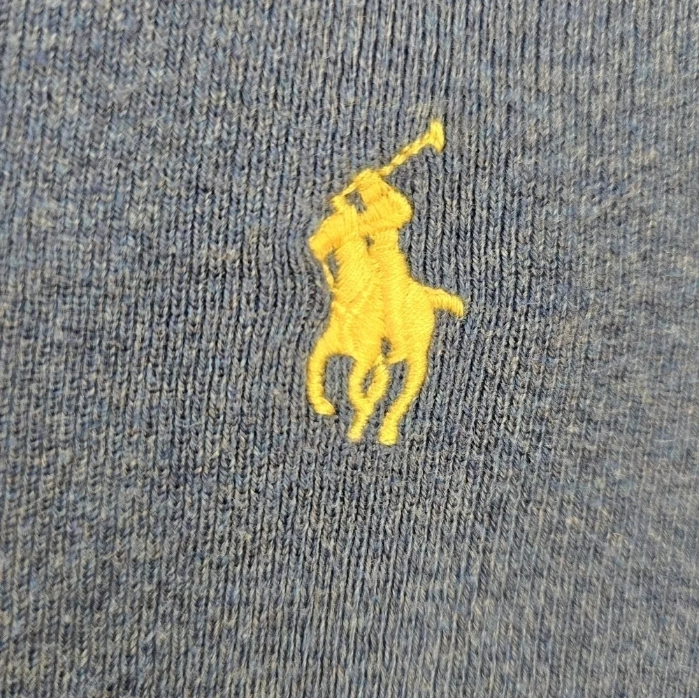 Polo by Ralph Lauren Blue V-Neck Sweater XL